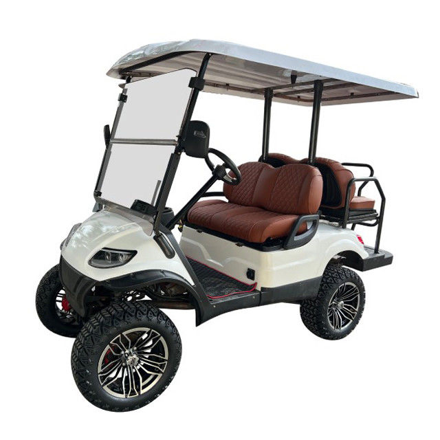 Neuer leistungsstarker Lithium-Batterie-Elektro-Golfwagen mit Sicherheitssystem für Sightseeing Bus Top Golf