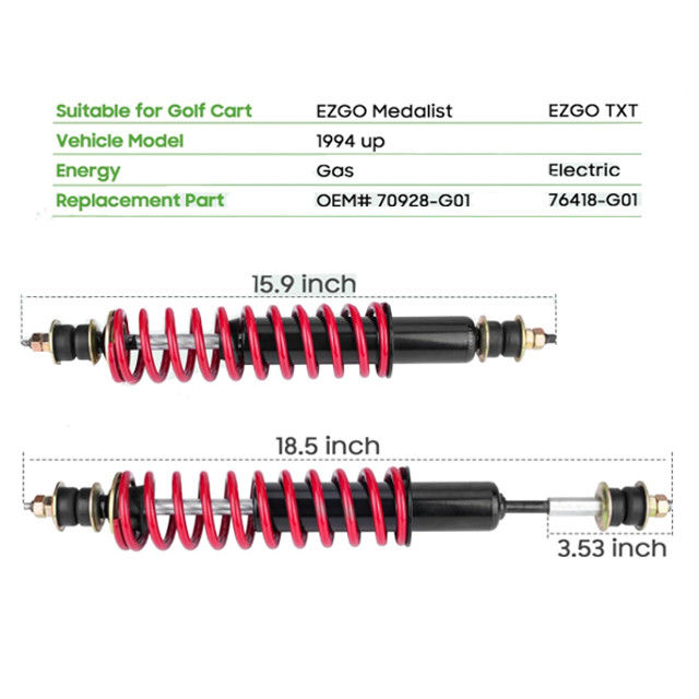 Golfkarren-Schwerlast-Spule Vorder- / Hinterschlagdämpfer für EZGO TXT 94-up 70928G01