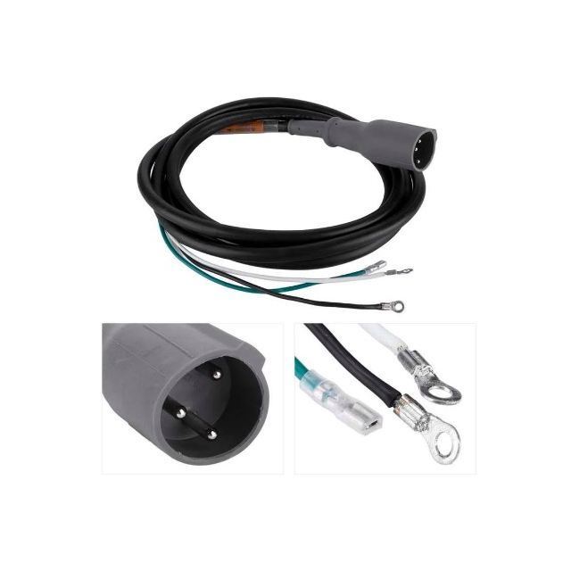 48-V-Ladestecker für Club Car DS und Precedent 1, 3-poliger Stecker mit Gleichstromkabelsatz, ersetzt OEM-Nr. 101828901, 103429001, 101128901