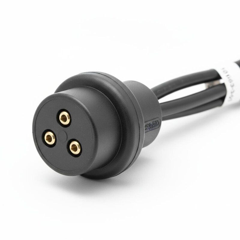 Club Car 36V-Ladekabelstecker 1016433-01 Premium-Upgrade, rundes, dreipoliges Design, geformtes, wetterfestes Gehäuse