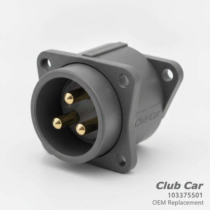 Club Car Precedent Ladegerät-Buchse 103375501 OEM-Ersatzgehäuse mit direkter Passform, korrosionsbeständige Stifte
