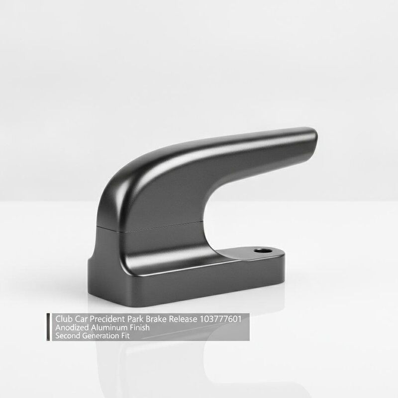 Club Car Precedent Park Brake Release 103777601 OEM-Ersatz, eloxiertes Aluminium-Finish, Passform der zweiten Generation